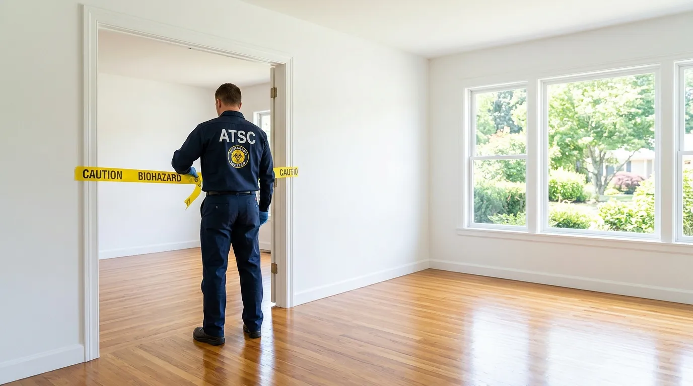 Certified biohazard cleanup crew performing Crime Scene Cleanup in Winterville